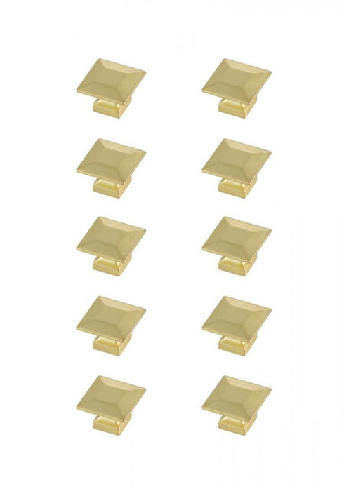 Elegant Decor Cecil 1.3 Inch Matte Black Square Knob Model: KB2025-MB-10PK