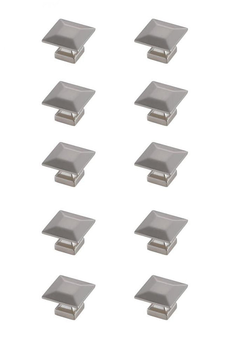 Elegant Decor Cecil 1.3 Inch Matte Black Square Knob Model: KB2025-MB-10PK