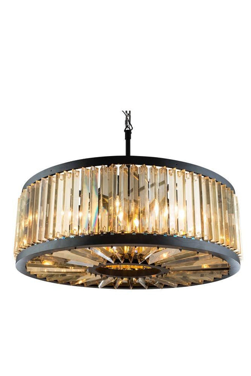 Elegant Lighting Chelsea 10 Light Pendant Model: 1203D35MB/RC