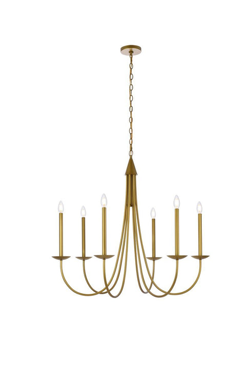 Living District Cohen 6 Light Pendant Model: LD810D36BK