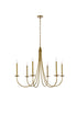 Living District Cohen 6 Light Pendant Model: LD810D42BK