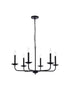 Living District Cohen 6 Light Pendant Model: LD812D30BK