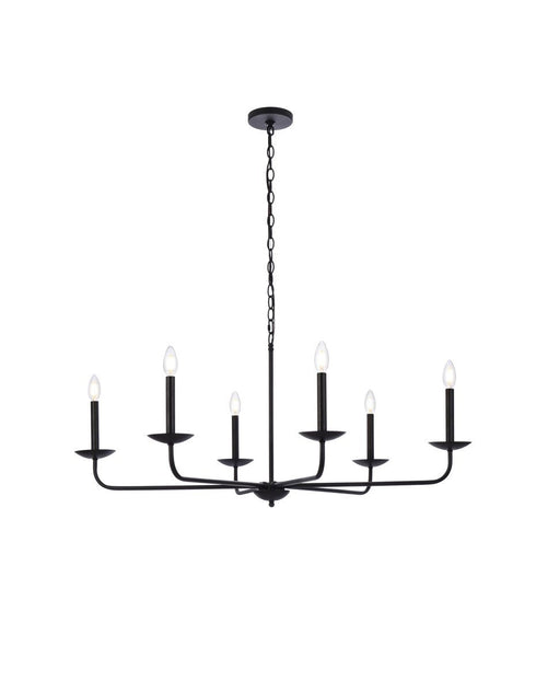 Living District Cohen 6 Light Pendant Model: LD812D42BK