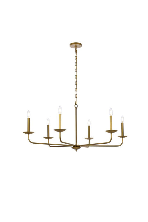 Living District Cohen 6 Light Pendant Model: LD812D42BK