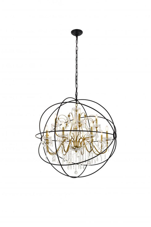 Living District Cordelia 12 Light Pendant Model: LD8801D43BK