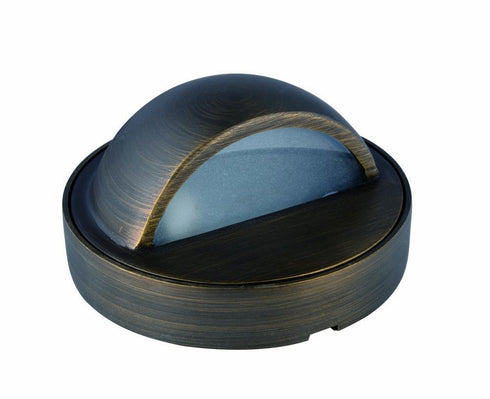 Elitco Lighting Deck Light D3.375 H2 Antique Brass Frosted Glass G4 Halogen 20w(light Source Not Included) Model: D011