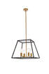 Living District Declan 4 Light Pendant Model: LD720D20BK