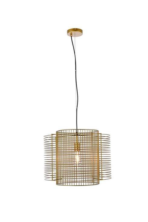 Living District Deleon 1 Light Pendant Model: LD2344BK