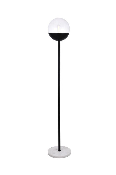 Elegant Lighting Eclipse 1 Light Floor Lamp Model: LD6147BK