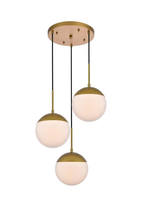 Living District Eclipse 3 Light Pendant Model: LD6072BR