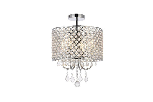 Living District Elise 4 Light Flush Mount Model: LD710F14BK