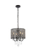Living District Elise 4 Light Pendant Model: LD711D14BK