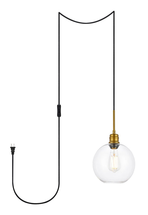 Living District Emett 1 Light Pendant Model: LDPG6206BR