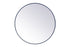 Elegant Lighting Eternity Metal Frame Round Mirror 45 Inch In Brass Model: MR4845BR
