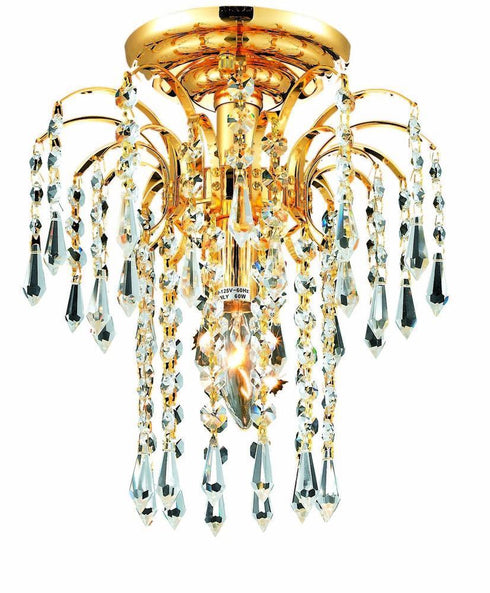 Elegant Lighting Falls 1 Light Flush Mount Model: V6801F9C/RC