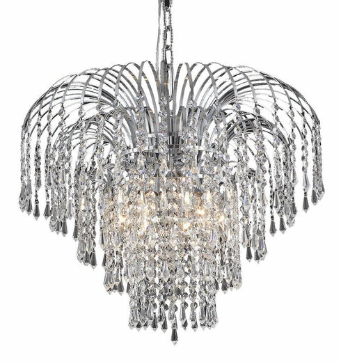 Elegant Lighting Falls 6 Light Chandelier Model: V6801D21C/RC
