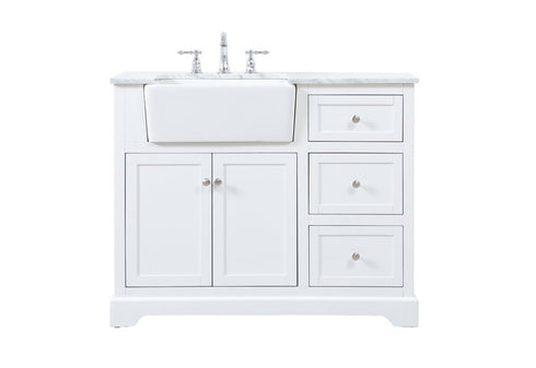Elegant Decor Franklin 42 Inch Single Bathroom Vanity In Natural Model: VF60242NW