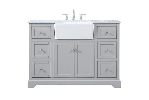 Elegant Decor Franklin 48 Inch Single Bathroom Vanity In Grey Model: VF60248GR