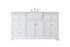 Elegant Decor Franklin 60 Inch Double Bathroom Vanity In Driftwood Model: VF60260DDW