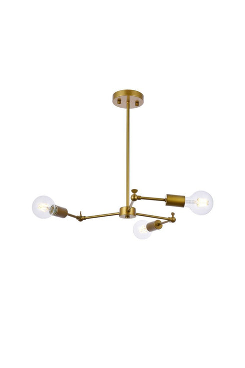 Living District Furlong 3 Light Pendant Model: LD2340BK