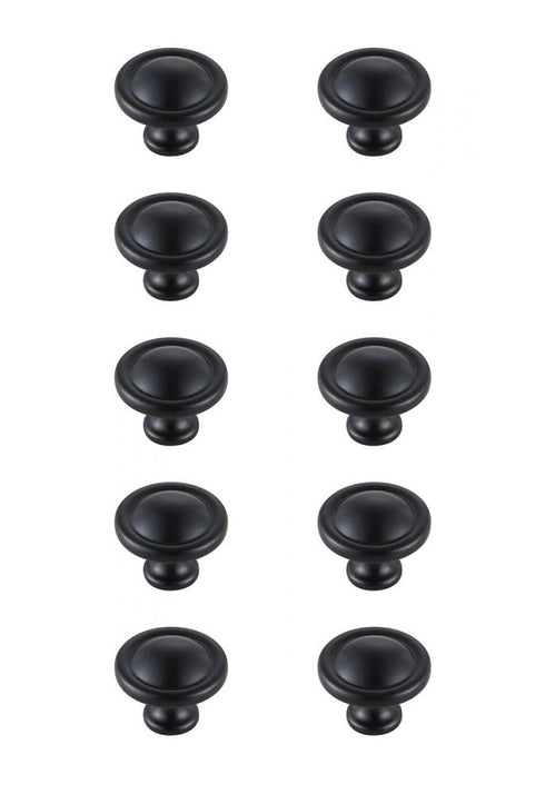 Elegant Decor Garlande 1.2 Inch Diameter Matte Black Model: KB2007-MB-10PK