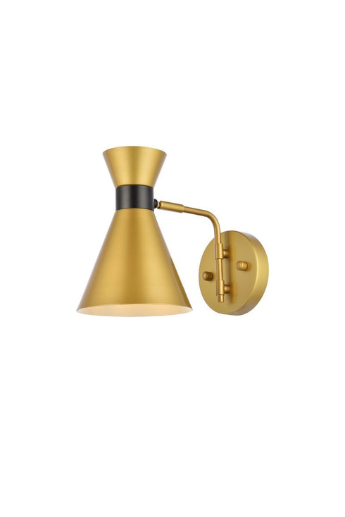 Living District Halycon 1 Light Sconce Model: LD2353BK