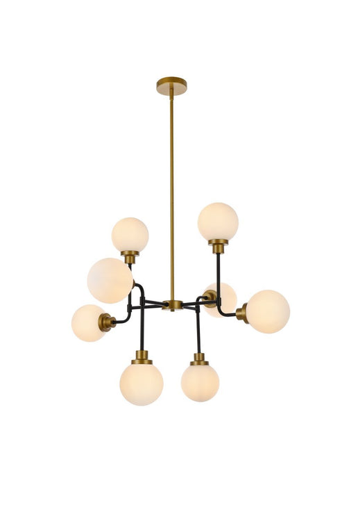 Living District Hanson 8 Light Pendant Model: LD7038D36BK