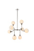Living District Hanson 8 Light Pendant Model: LD7038D36BK