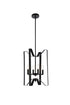 Living District Hoffman 4 Light Pendant Model: LD7072D14BK