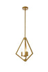Living District Irina 3 Light Pendant Model: LD7061D14BK