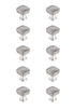 Elegant Decor Irvin 1.3 Inch Matte Black Square Knob Model: KB2022-MB-10PK
