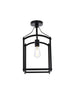 Living District Janet 1 Light Flush Mount Model: LD7069F10BK