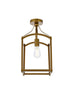 Living District Janet 1 Light Flush Mount Model: LD7069F10BK