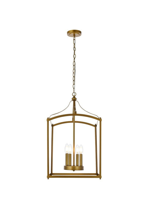 Living District Janet 4 Light Pendant Model: LD7070D15BK