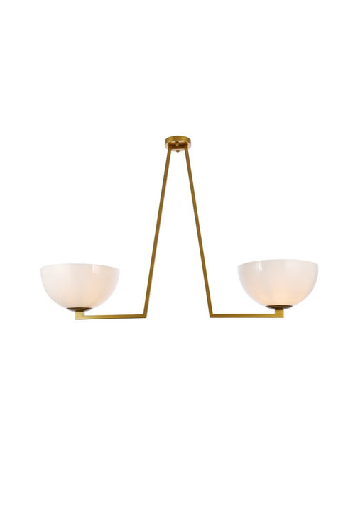 Living District Jeanne 2 Light Flush Mount Model: LD2350BK