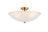 Living District Jeanne 3 Light Flush Mount Model: LD2349BK