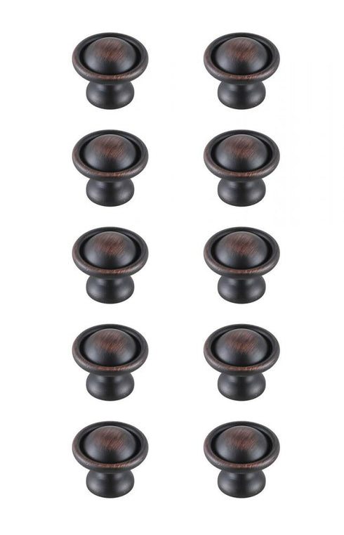 Elegant Decor Kadea 1.2 Inch Diameter Matte Black Mushroom Model: KB2008-MB-10PK