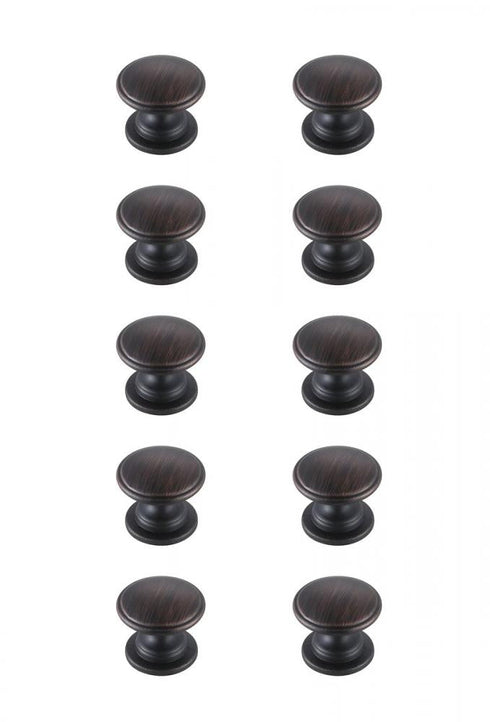 Elegant Decor Kaid 1.2 Inch Diameter Matte Black Mushroom Model: KB2004-MB-10PK