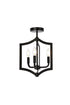 Living District Kiera 3 Light Flush Mount Model: LD7067F12BK