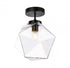 Living District Lawrence 1 Light Flush Mount Model: LD2346BK