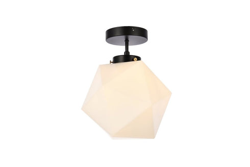 Living District Lawrence 1 Light Flush Mount Model: LD2347BK