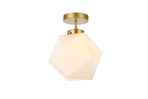 Living District Lawrence 1 Light Flush Mount Model: LD2347BK