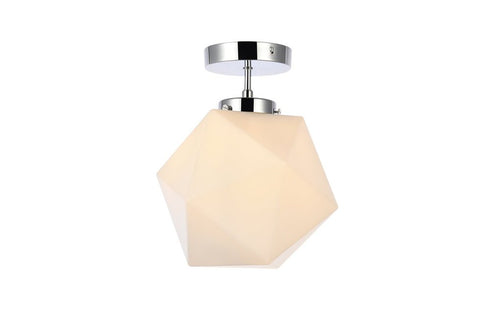 Living District Lawrence 1 Light Flush Mount Model: LD2347BK