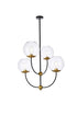 Living District Lennon 4 Light Pendant Model: LD652D30BK