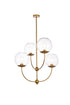 Living District Lennon 4 Light Pendant Model: LD652D30BK