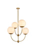 Living District Lennon 4 Light Pendant Model: LD653D30BK