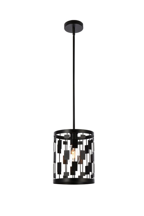 Living District Levante 1 Light Pendant Model: LD7073D9BK