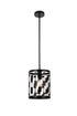 Living District Levante 1 Light Pendant Model: LD7073D9BK