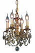 Elegant Lighting Lille 4 Light Pendant Model: 9104D10DB-GT/RC