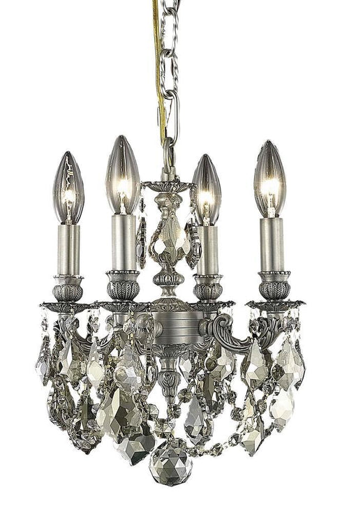 Elegant Lighting Lille 4 Light Pendant Model: 9104D10DB-GT/RC